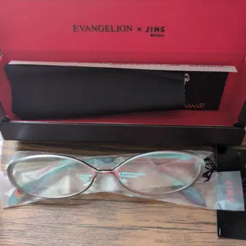 EVANGELION x JINS 아야나미 레이 모델 파란색 미사용 새상품