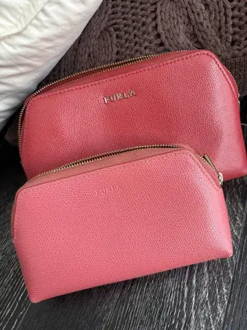 FURLA 핑크 파우치 2세트