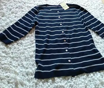 새상품 Aquascutum 아쿠아스큐텀 코튼 가디건 7부 소매