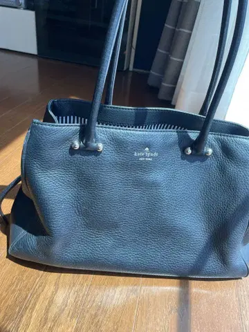 kate spade 블랙 가죽 토트백