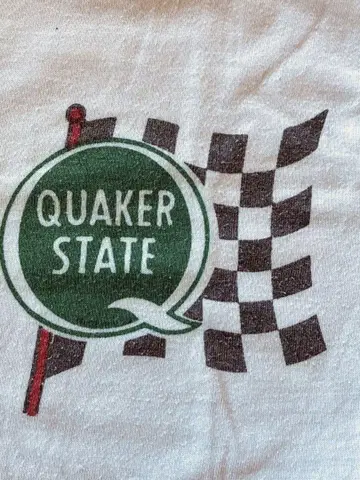 XS 사이즈 QUAKER STATE 프린팅 빈티지 티셔츠