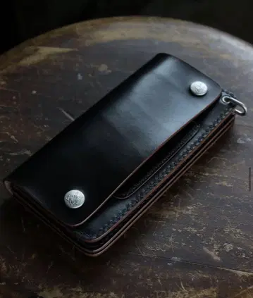 LEATHERWORKSBROTHER 트래커 월렛 벨트 루프 포함
