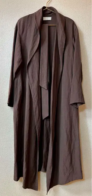 GALLARDA GALANT 드레이프 린넨 가운 코트