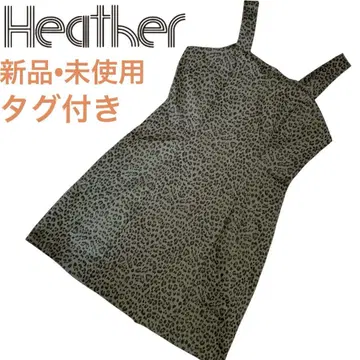 Heather 헤더 택 포함 새상품 레오파드 무늬 미니 원피스