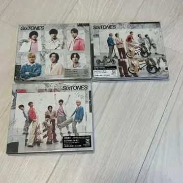 SIXTONES CD 3장 세트 음색