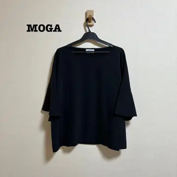 새상품급 모가 플레어 슬리브 풀오버 티셔츠 블랙 넉넉한 핏
