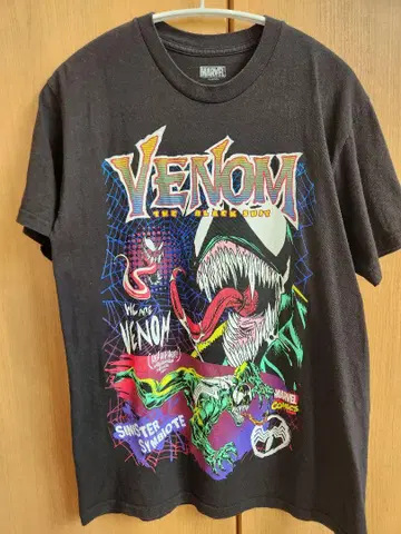 고 디자인 VENOM THE BLACK SUIT 빈티지 티셔츠