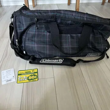 콜맨 보스턴 백 50L 블랙 체크 MD
