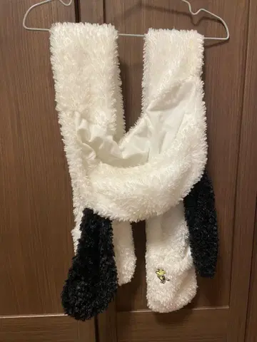 스누피 머플러 모자