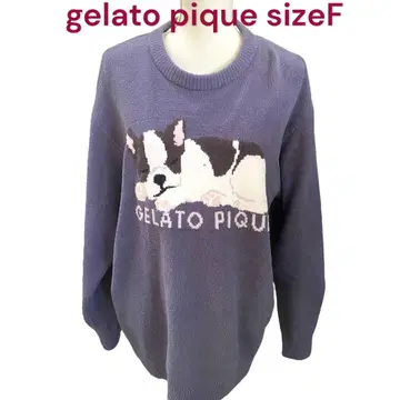새상품급 gelato pique SLEEPING DOG 자카드 풀오버