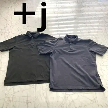 2장 세트 UNIQLO 유니클로 +J 릴랙스 핏 피케 셔츠 L