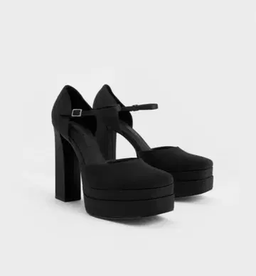 새틴 플랫폼 돌세이 펌프스 찰스앤키스