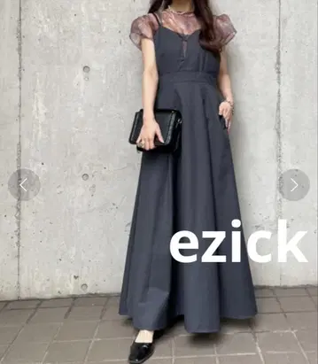 [ 새상품급 ] ezick 에지크 레이어드 캐미 원피스