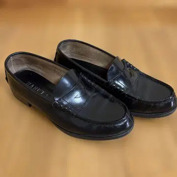 HARUTA 블랙 가죽 로퍼