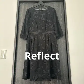 리플렉트 Reflect 오팔 자카드 원피스 플레어 꽃무늬 블랙 13