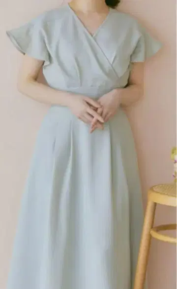 [미사용에 가까움] COHINA 코히나 턱 디자인 카슈쿨 원피스 그레이