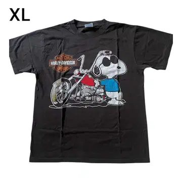 SNOOPY 할리데이비슨 티셔츠 스누피 XL 사이즈