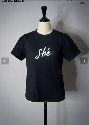 sheller 셰리에 sh T셔츠 T셔츠 상의 로고 셔츠
