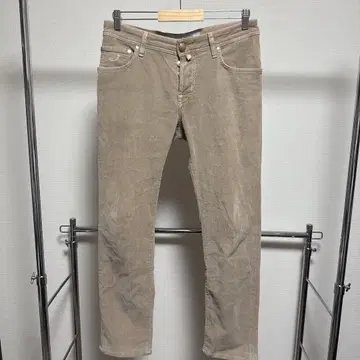 JACOB COHEN STYLE 622 베이지 코듀로이 팬츠