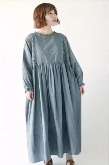 사만사 모스모스 컷워크 레이스 원피스