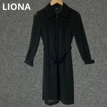 LIONA 도쿄 스타일 블랙 셔츠 드레스