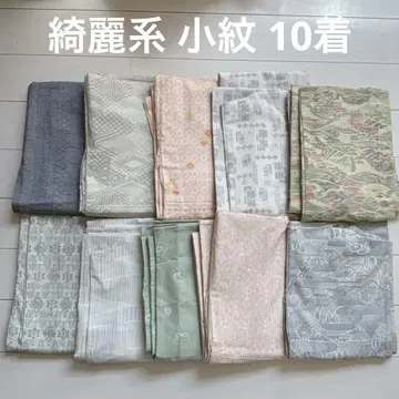 기모노 단의 깨끗한 스타일 코몬 10벌 묶음 판매 8155