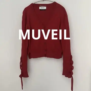 MUVEIL 코튼 숏 기장 가디건