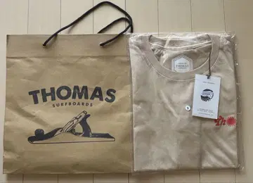 Thomas 벡손 Surfboard 베이지 로고 T셔츠