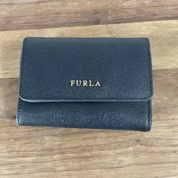 FURLA 블랙 3단 폴더형 지갑
