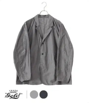 GOLD COTTON/SILK CHAMBRAY TAILORED 자켓