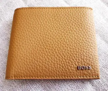 휴고 보스 HUGO BOSS 접이식 지갑 브라운 양면 카드 케이스