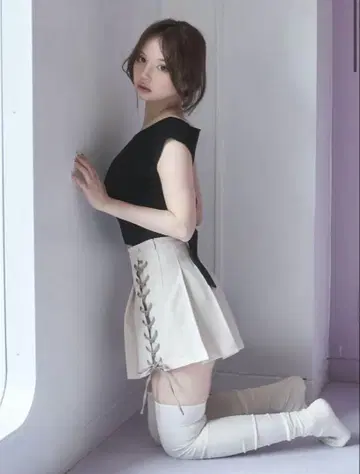 andmary Elle ribbon knit tops
