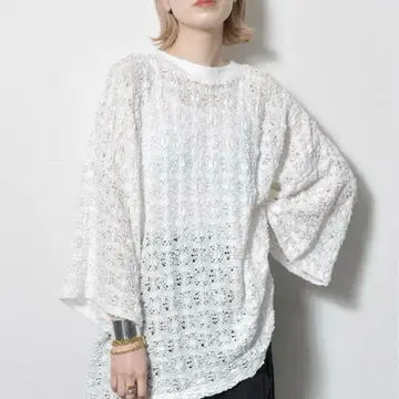 CITYSHOP 시티샵 LACE 레이스 T셔츠 화이트