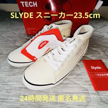 [ 미사용 택 포함 ] slyde 슬라이드 캔버스 스니커즈 23.5cm