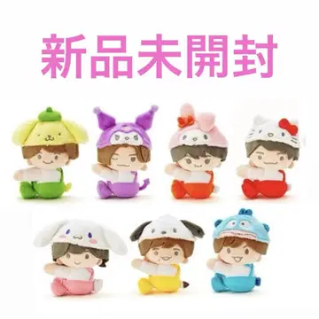 [미개봉 새상품] 나니와단시 산리오 봉제인형 7개 세트