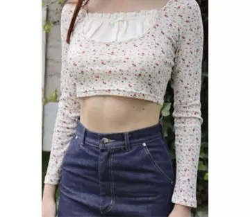 epine U cut frill layered rib tops