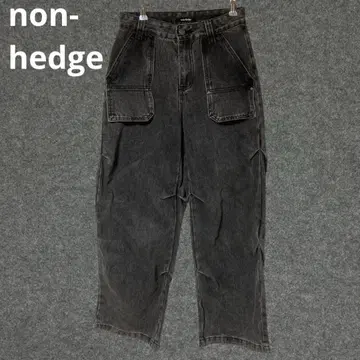 non-hedge (논헤지) 사이드 턱 데님 팬츠