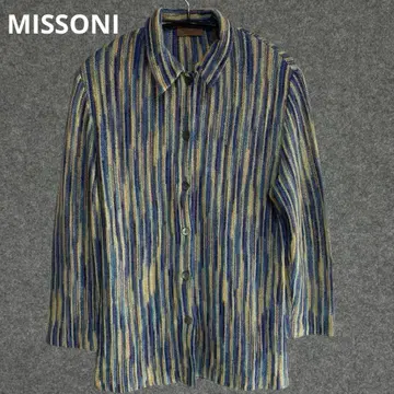 MISSONI 빈티지 스트라이프 패턴 긴팔 셔츠