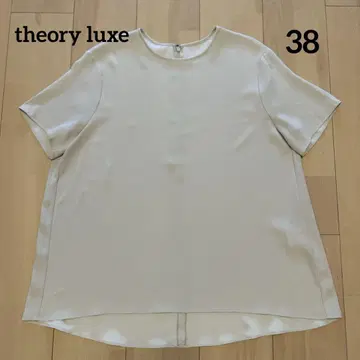 띠어리 럭스 반팔 블라우스 베이지 38 가을 여름 봄