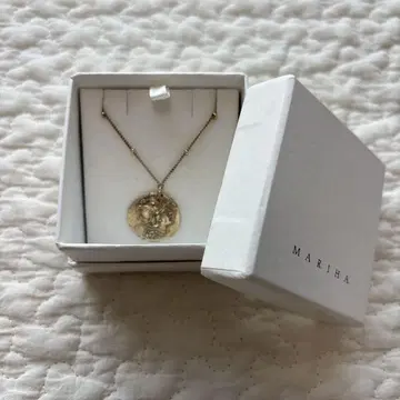MARIHA 골드 코인 펜던트 목걸이