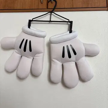 디즈니 리조트 미키마우스 양손 핸드 장갑 화이트