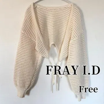 FRAY I.D 프레이 아이디 메쉬 니트 볼레로 볼륨 슬리브