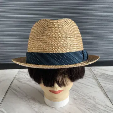 BLUE BLUE 천연 풀 중절 스트로 햇 HRM 밀짚