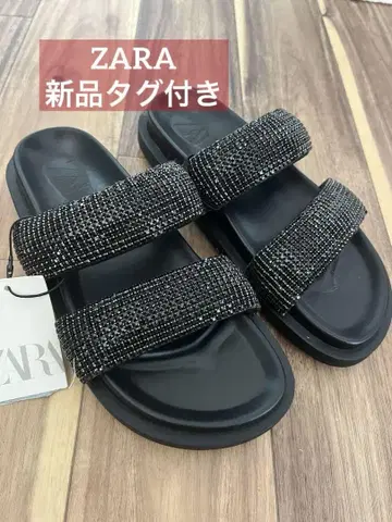 ZARA [택 포함 새상품] 24cm 큐빅 샌들