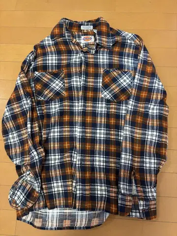 Dickies 체크 무늬 플란넬 셔츠