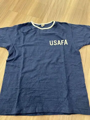 웨어하우스 USAF 로고 T셔츠 네이비