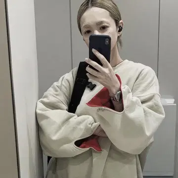 otii x PRE_ W FACE SWEAT red / beige