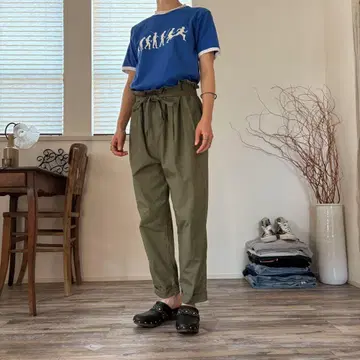 새상품급 구제 의류 링거 T셔츠 밀리터리 팬츠 ZARA 여성용 코디
