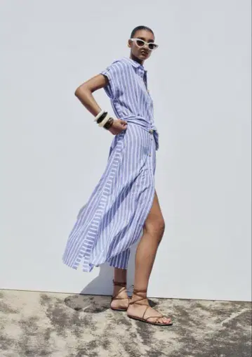 자라 ZARA 롱 원피스 린넨 새상품 미사용품