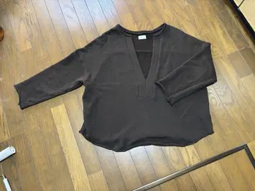 CREEDONA 다크 브라운 V넥 트레이너